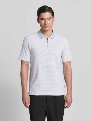 koszulka polo o kroju regular fit z zamkiem błyskawicznym maerz muenchen