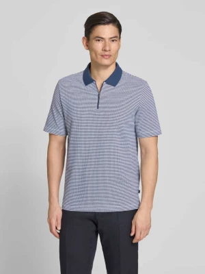 koszulka polo o kroju regular fit z zamkiem błyskawicznym maerz muenchen