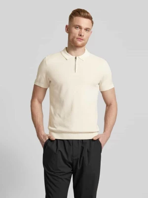 Koszulka polo o kroju regular fit z zamkiem błyskawicznym model ‘Vancro’ JOOP! Collection