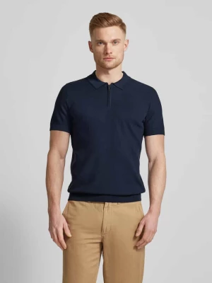 Koszulka polo o kroju regular fit z zamkiem błyskawicznym model ‘Vancro’ JOOP! Collection