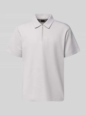 Koszulka polo o kroju regular fit z zamkiem błyskawicznym Schiesser