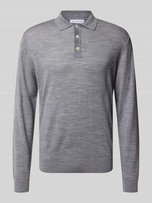 Koszulka polo o kroju regular fit z żywej wełny Manuel Ritz