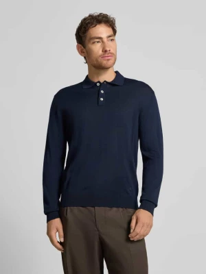 Koszulka polo o kroju regular fit z żywej wełny Manuel Ritz