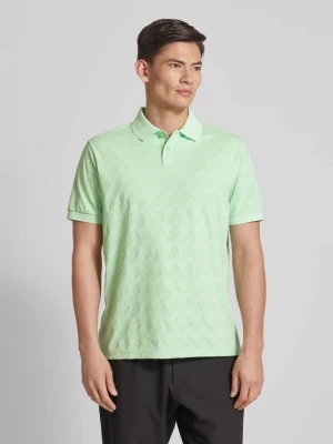 Koszulka polo o kroju regular fit ze wzorem na całej powierzchni model ‘Pirax’ BOSS Green