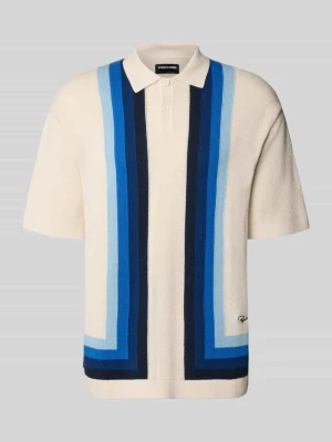 Koszulka polo o kroju relaxed fit w dzianinowym wyglądzie model 'Tellero' Pegador