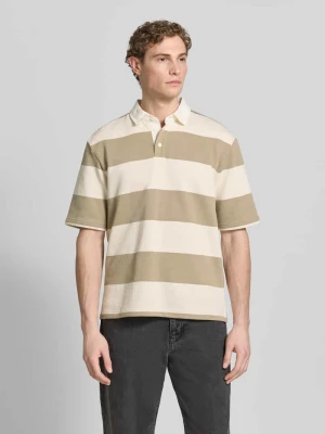 Koszulka polo o kroju relaxed fit we wzorze na całej powierzchni MCNEAL