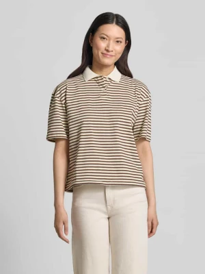 Koszulka polo o kroju relaxed fit we wzorze na całej powierzchni Rich & Royal