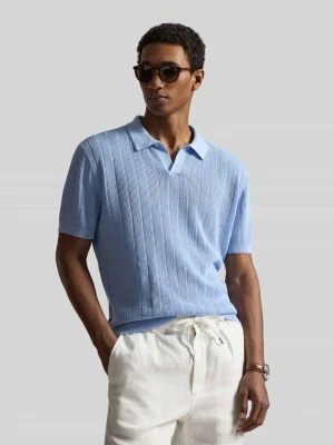 Koszulka polo o kroju relaxed fit z czystego lnu Polo Ralph Lauren Jasnoniebieski