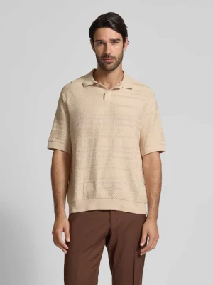 Koszulka polo o kroju relaxed fit z czystej bawełny model ‘FOAM’ Selected Homme