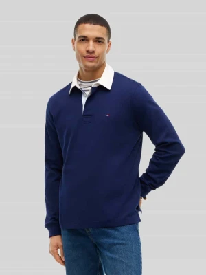 Koszulka polo o kroju relaxed fit z czystej bawełny Tommy Hilfiger Granatowy