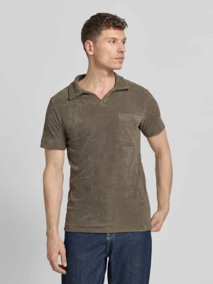 koszulka polo o kroju relaxed fit z dekoltem w serek lindbergh