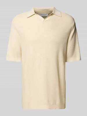 Koszulka polo o kroju relaxed fit z dekoltem w serek model ‘Eoin’ Tiger Of Sweden