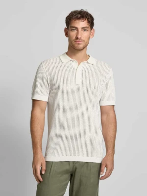 Koszulka polo o kroju relaxed fit z listwą guzikową lindbergh