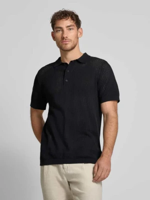 Zdjęcie produktu Koszulka polo o kroju relaxed fit z listwą guzikową lindbergh