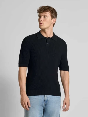 Koszulka polo o kroju relaxed fit z mieszanki bawełny i kapoku Boss Orange