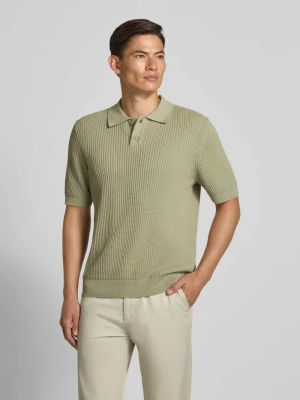 Koszulka polo o kroju relaxed fit z mieszanki bawełny i kapoku Boss Orange