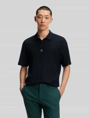 Koszulka polo o kroju relaxed fit z mieszanki wiskozy model ‘DALLOVO’ HUGO