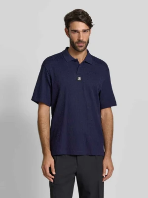 Koszulka polo o kroju relaxed fit z mieszanki wiskozy model ‘DALLOVO’ HUGO