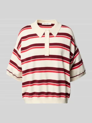 Koszulka polo o kroju relaxed fit z mieszanki wiskozy model 'Taia' Gestuz