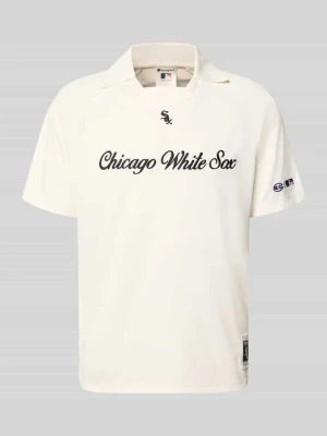 Koszulka polo o kroju relaxed fit z wyhaftowanym logo Champion Beżowy