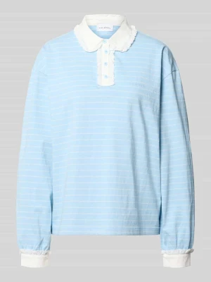 Koszulka polo o kroju relaxed fit z wyhaftowanym logo model „Jolina” OH APRIL