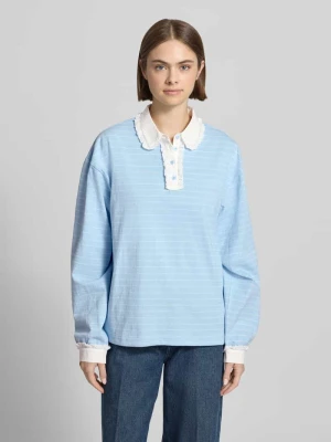 Koszulka polo o kroju relaxed fit z wyhaftowanym logo model „Jolina” OH APRIL