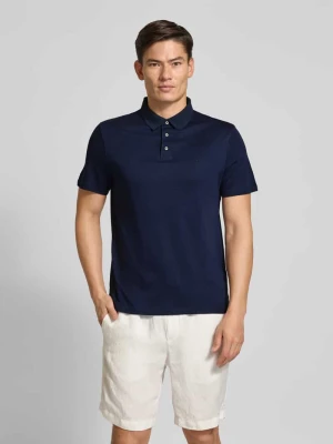 Koszulka polo o kroju relaxed fit z wyhaftowanym logo model ‘SUPIMA’ CK Calvin Klein