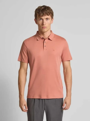 Koszulka polo o kroju relaxed fit z wyhaftowanym logo model ‘SUPIMA’ CK Calvin Klein