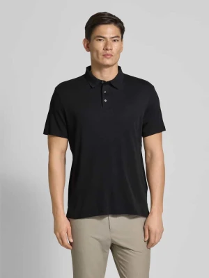 Koszulka polo o kroju relaxed fit z wyhaftowanym logo model ‘SUPIMA’ Calvin Klein Czarny