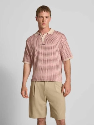 Koszulka polo o kroju relaxed fit z wyhaftowanym logo PROHIBITED