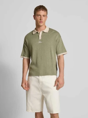 Koszulka polo o kroju relaxed fit z wyhaftowanym logo PROHIBITED