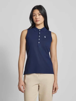 Koszulka polo o kroju slim fit bez rękawów model ‘JULIE’ Polo Ralph Lauren