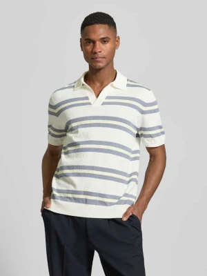 Koszulka polo o kroju slim fit o wyglądzie dzianiny JAKE*S STUDIO MEN