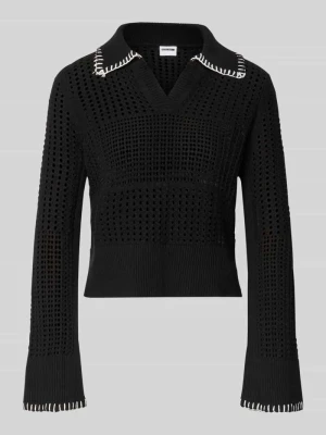 koszulka polo o kroju slim fit w imitacji dzianiny model 'CAITLYN' Noisy May