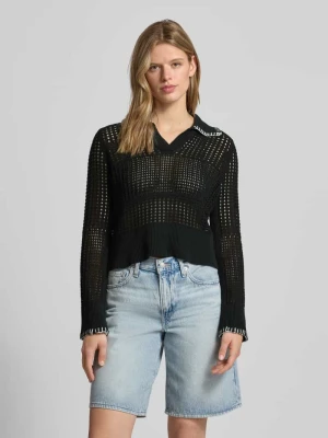 koszulka polo o kroju slim fit w imitacji dzianiny model 'CAITLYN' Noisy May