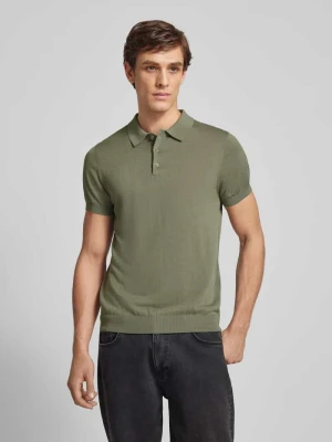 Koszulka polo o kroju slim fit w jednolitym kolorze Antony Morato