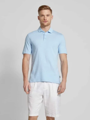 Koszulka polo o kroju slim fit w jednolitym kolorze Bugatti