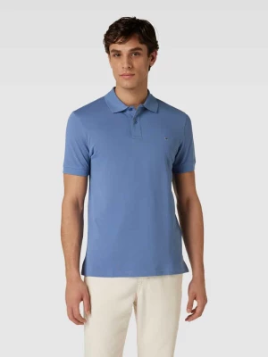 Koszulka polo o kroju slim fit w jednolitym kolorze Christian Berg Men