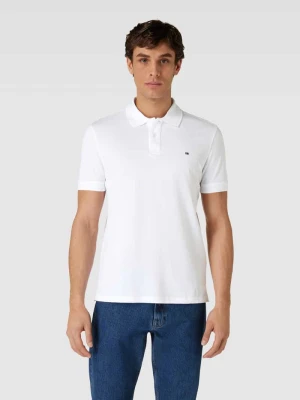 Koszulka polo o kroju slim fit w jednolitym kolorze Christian Berg Men