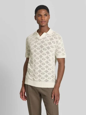 Koszulka polo o kroju slim fit w stylu dzianiny, model 'Angvig' casual friday