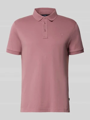 Koszulka polo o kroju slim fit z bawełny ekologicznej model 'Primo' JOOP! Różowy