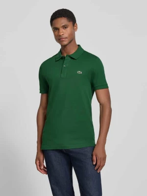 Koszulka polo o kroju slim fit z czystej bawełny Lacoste Zielony