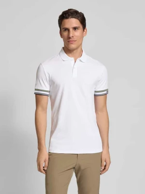 Koszulka polo o kroju slim fit z czystej bawełny model ‘POLO ZONE’ BOSS Green