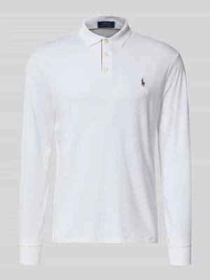 Koszulka polo o kroju slim fit z czystej bawełny Polo Ralph Lauren Biały