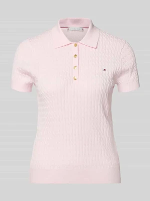 Koszulka polo o kroju slim fit z czystej bawełny Tommy Hilfiger