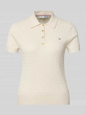Koszulka polo o kroju slim fit z czystej bawełny Tommy Hilfiger