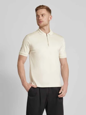Koszulka polo o kroju slim fit z detalem z logo model ‘Polston’ Boss