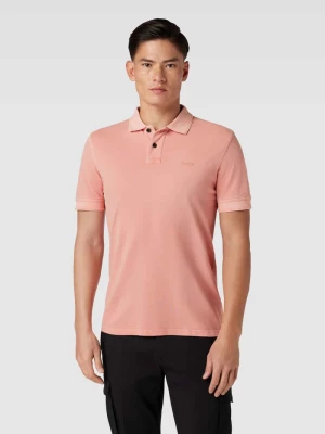 Koszulka polo o kroju slim fit z detalem z logo model ‘Prime’ Boss Orange
