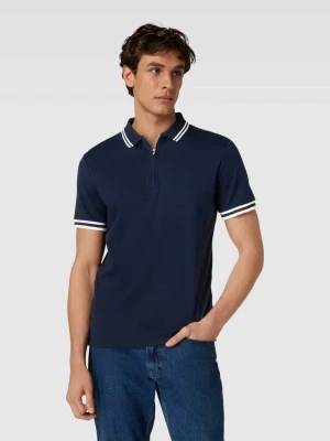 Koszulka polo o kroju slim fit z detalem z logo model ‘TOULOUSE’ Selected Homme