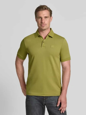 Koszulka polo o kroju slim fit z detalem z logo PME Legend Zielony